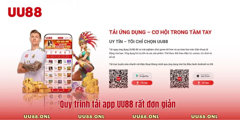 Quy trình tải app UU88 rất đơn giản